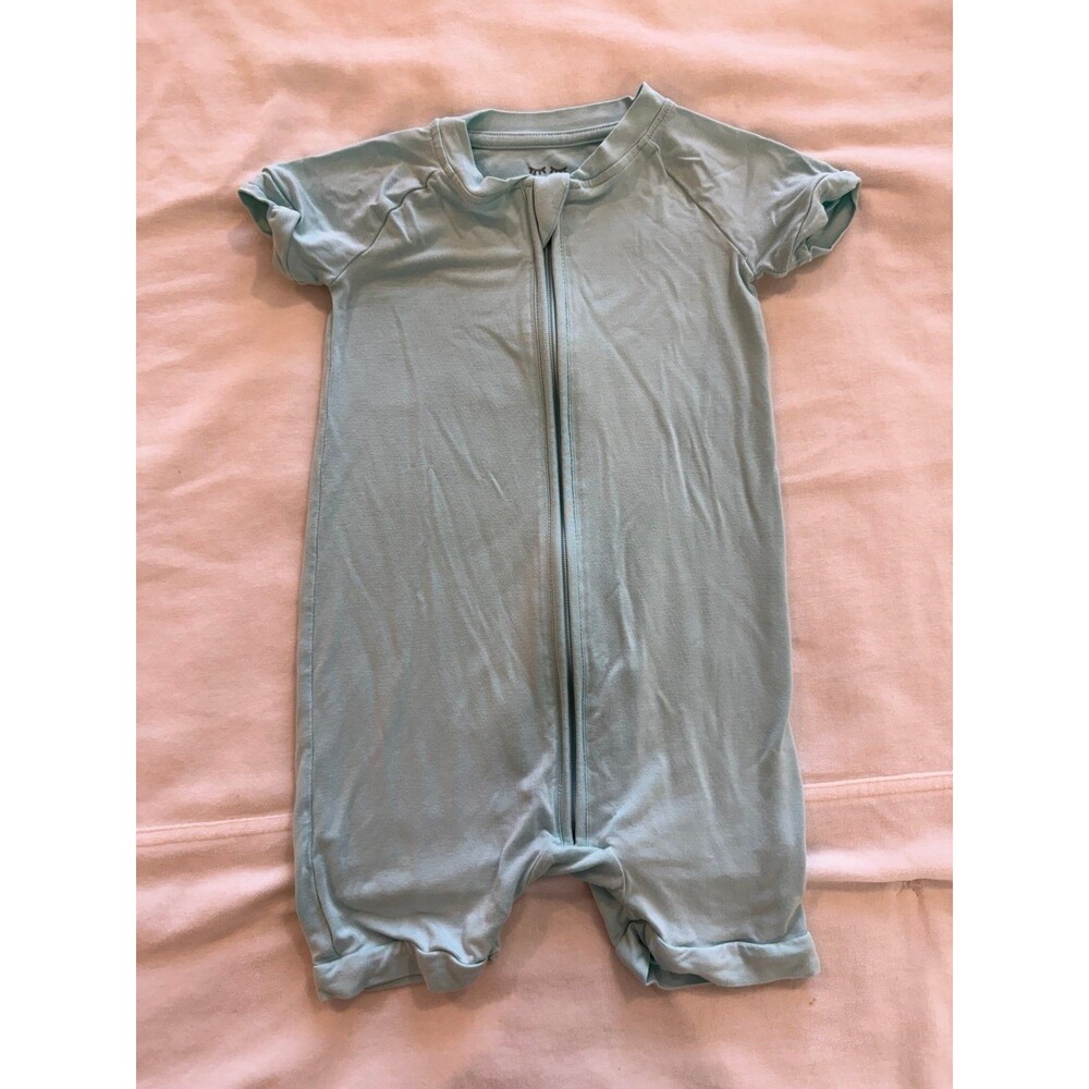 Little sleepies Short Sleeve Zipper Romper